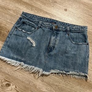 FREE PEOPLE denim skirt